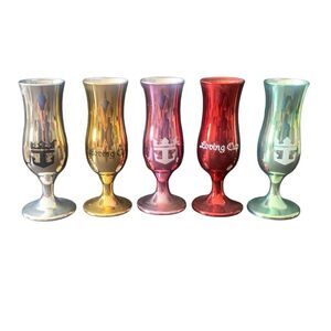 Vintage Royal Caribbean Cruise Shot Glasses Love Cup Set Lot of 5 Sail Away